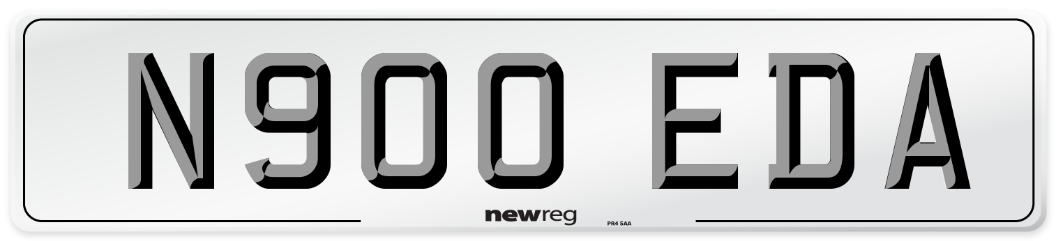 N900 EDA Number Plate from New Reg